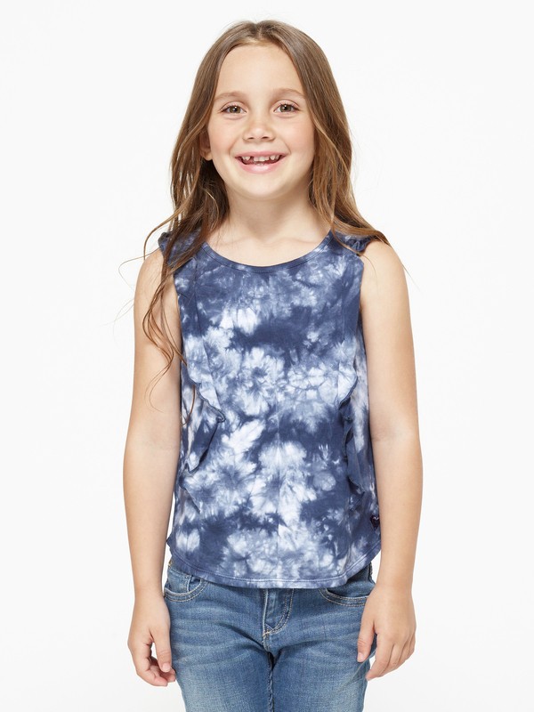 roxy, Girls 2-6 Back It Up Tank Top, OCEAN TIE DYE (dbu) 0 Girls 2-6 Back It Up Tank Top 427028 Roxy