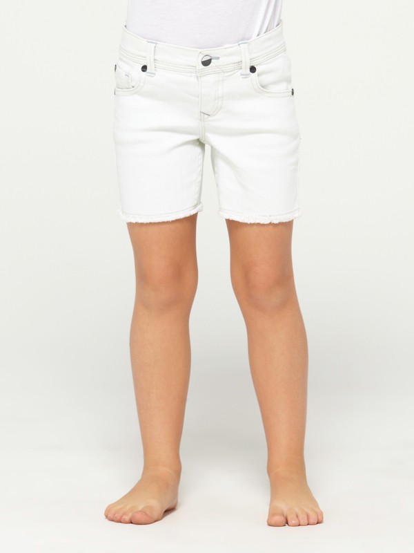 roxy, Girls 2-6 Long Trippers Shorts, HAZY FADE BLEACHED INDIGO (bin) 0 Girls 2-6 Long Trippers Shorts 428973 Roxy