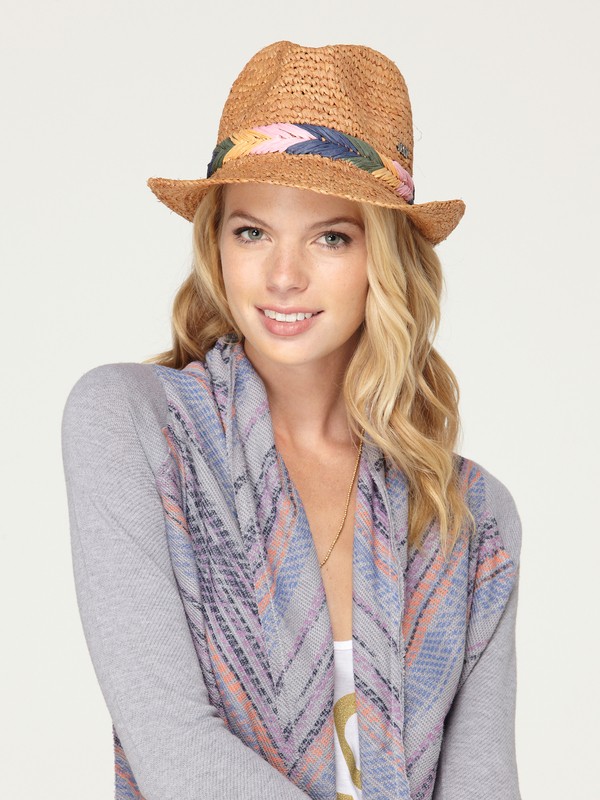 roxy, Witching Straw Hat, FROSTED ALMOND (wfm0) 0 Witching Straw Hat 449D68 Roxy