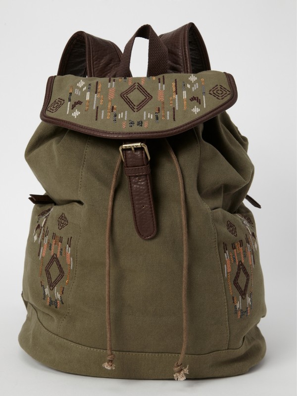 roxy, Studded Backpack, RECRUIT OLIVE (gpz0) 0 Studded Backpack 452P68 Roxy
