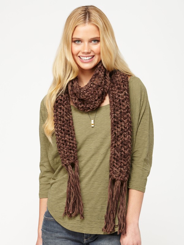 roxy, Stow Away Scarf, SEAL BROWN (brs) 0 Stow Away Scarf 456027 Roxy