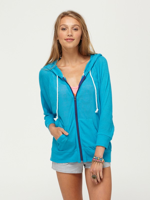 roxy, Breezy Day Hoodie, CARIBBEAN STRIPE (drv) 0 Breezy Day Hoodie 467549 Roxy