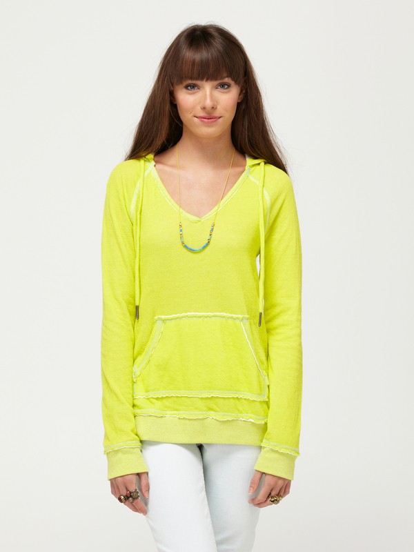 roxy, First Breath Hoodie, ACID YELLOW (aye) 0 First Breath Hoodie 467550 Roxy