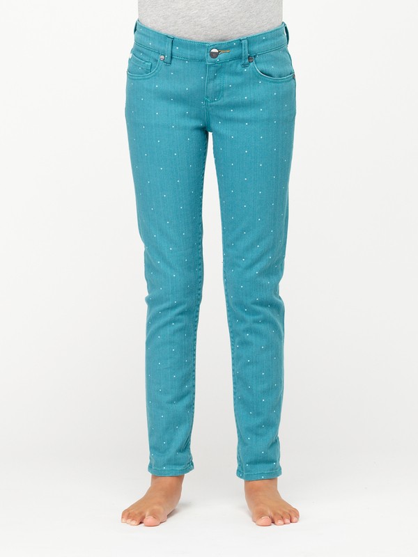 roxy, Girls 7-14 Skinny Slides Denims, CURRENT BLUE (cwp) 0 Girls 7-14 Skinny Slides Denims 483924C Roxy