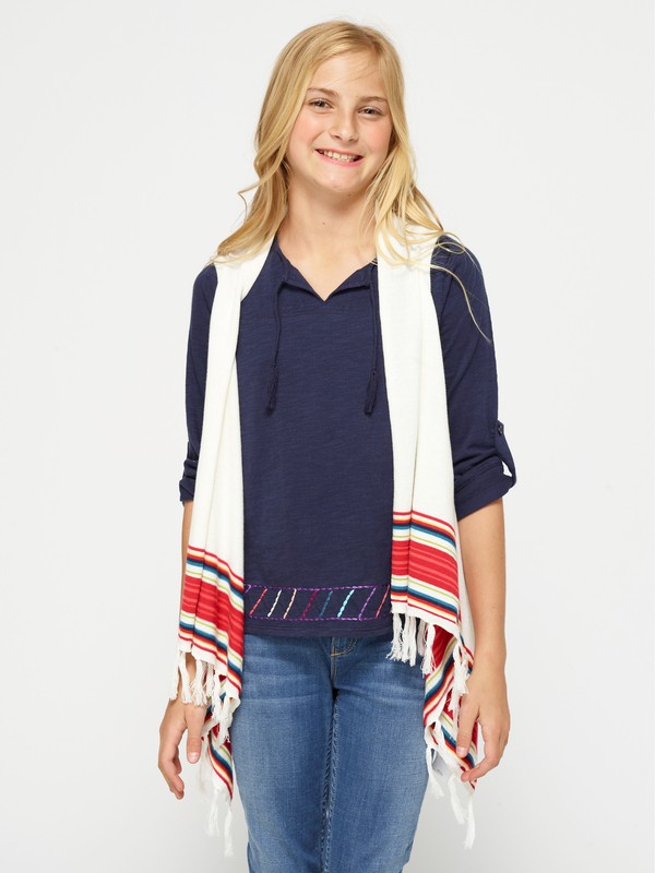 roxy, Girls 7-14 Overtime Vest, SEA SPRAY STRIPE (spa) 0 Girls 7-14 Overtime Vest 487397 Roxy