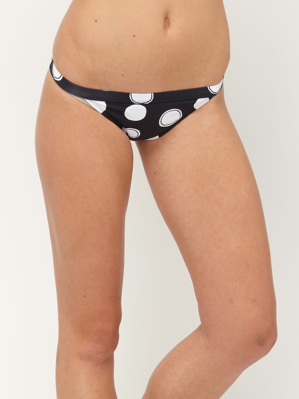 roxy, Moon Beach Lowrider Bikini Bottoms, BLACK (blk) 0 Moon Beach Lowrider Bikini Bottoms 618137 Roxy