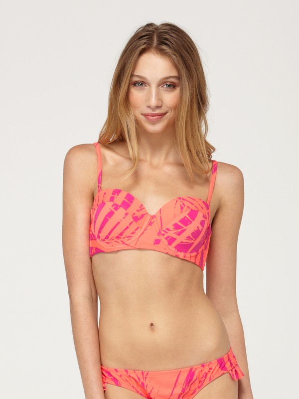 roxy, Boho Bliss Strappy Bustier Bikini Top, POP BOHO BLISS (pop) 0 Boho Bliss Strappy Bustier Bikini Top 622618 Roxy
