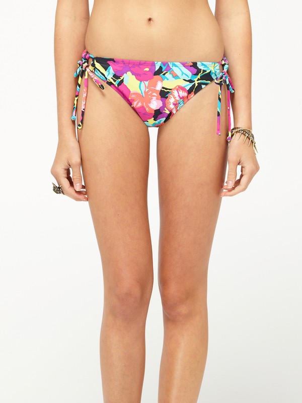 roxy, Tropic Tango 70s Lowrider Tie Side Bikini Bottom, MUL TROPIC TANGO (mul) 0 Tropic Tango 70s Lowrider Tie Side Bikini Bottom 622953 Roxy
