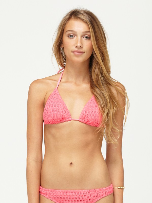 roxy, Sweet Terrain Tiki Tri Bikini Top, PNP SWEET TERRAIN (pnp) 0 Sweet Terrain Tiki Tri Bikini Top 623002 Roxy