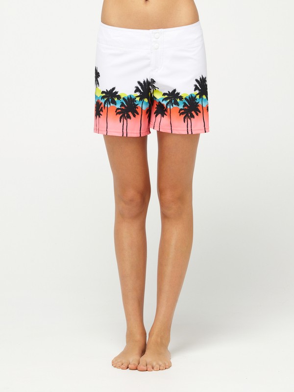 roxy, Tropical Bliss Boardshorts, CALIFORNIA SWIM (wht) 0 Tropical Bliss Boardshorts 624093 Roxy