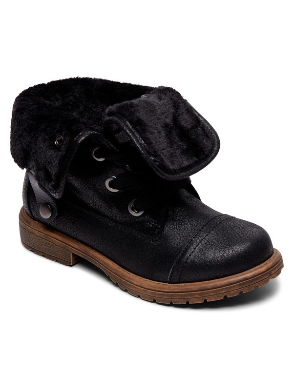 roxy, Girls 7-14 Bruna Lace Up Boots, BLACK (blk) 0 Girls 7-14 Bruna Lace Up Boots ARGB600009 Roxy