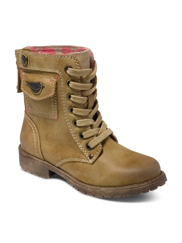 roxy, Girl's 7-14 Georgie Boots, TAN (tan) 0 Girl's 7-14 Georgie Boots ARGB700012 Roxy