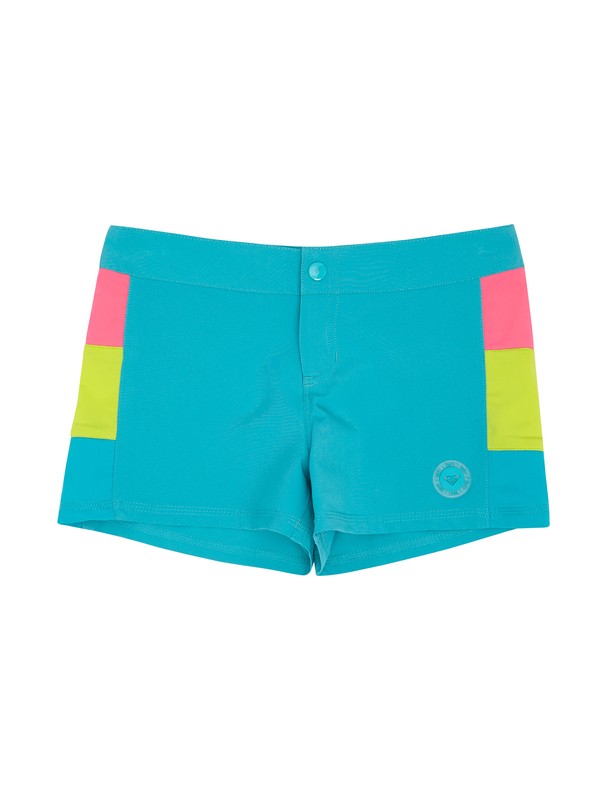 roxy, Girls 7-14 Heart and Surf RG Shorts, SW TILE BLUE (bnw0) 0 Girls 7-14 Heart and Surf RG Shorts ARGBS00015 Roxy