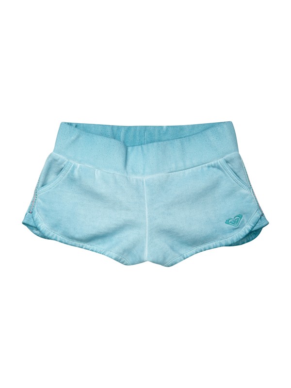 roxy, Girls 7-14 Pacer Shorts, BALTIC BLUE SPRAY WASH PATTERN (blk6) 0 Girls 7-14 Pacer Shorts ARGFB00007 Roxy