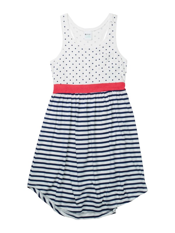 roxy, Girls 7-14 Have Fun Dress, SEA SPRAY POLKA DOT PRINT (wbs6) 0 Girls 7-14 Have Fun Dress ARGKD00050 Roxy