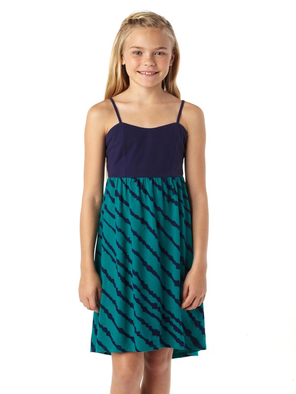 roxy, Girls 7-14 Willoughby Dress, SEA WATER TIE DYE STRIPE (grl3) 0 Girls 7-14 Willoughby Dress ARGKD00052 Roxy