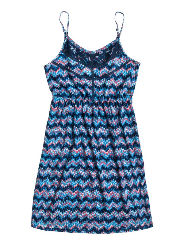 roxy, Girls 7-14 Safari Sunset Tank Dress, IKAT DARK DENIM PATTERN (brq6) 0 Girls 7-14 Safari Sunset Tank Dress ARGKD03005 Roxy