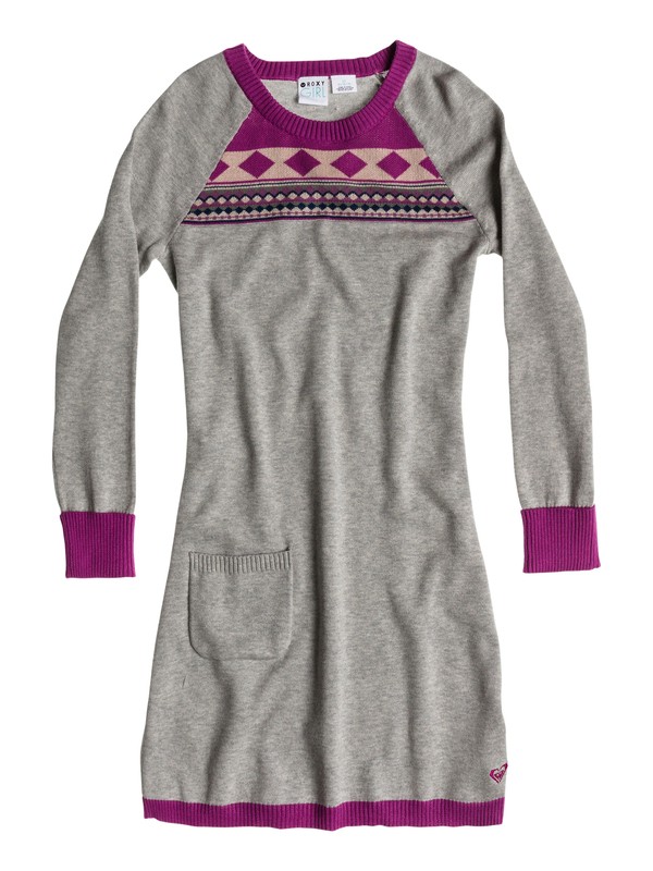 roxy, Girls 7-14 New Chill Dress, HERITAGE HEATHER (sgrh) 0 Girls 7-14 New Chill Dress ARGKD03019 Roxy