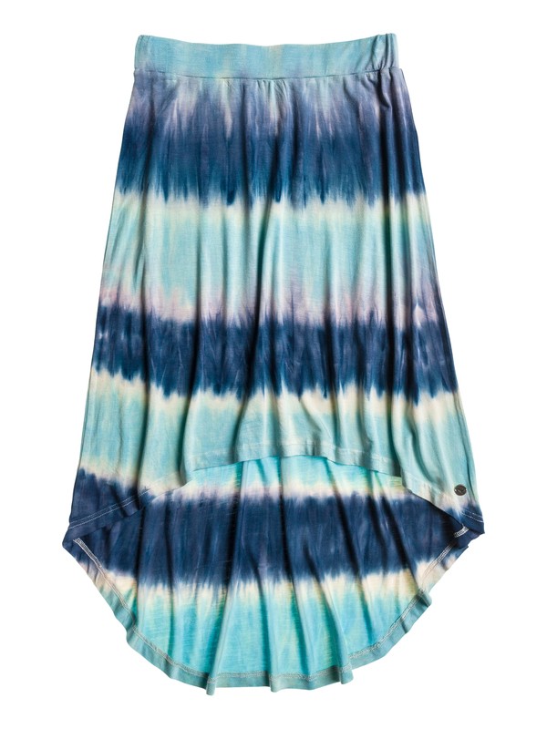 roxy, Girls 7-14 Sun Shining Skirt, RUGBY DARK DENIM TIE DYE STRIP (brq3) 0 Girls 7-14 Sun Shining Skirt ARGKK03001 Roxy