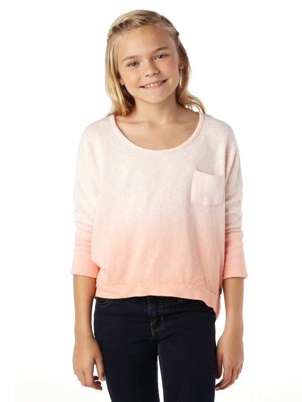 roxy, Girls 7-14 Cosmic Top, CANTALOUPE OMBRE KNIT (mge6) 0 Girls 7-14 Cosmic Top ARGKT00052 Roxy
