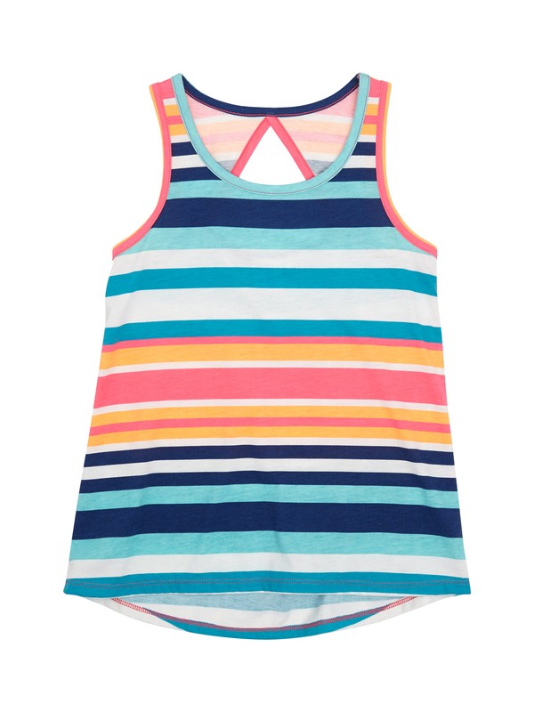 roxy, Girls 7-14 Textbook Tank, SW FANDANGO MULTI STRIPE (mna3) 0 Girls 7-14 Textbook Tank ARGKT00057 Roxy