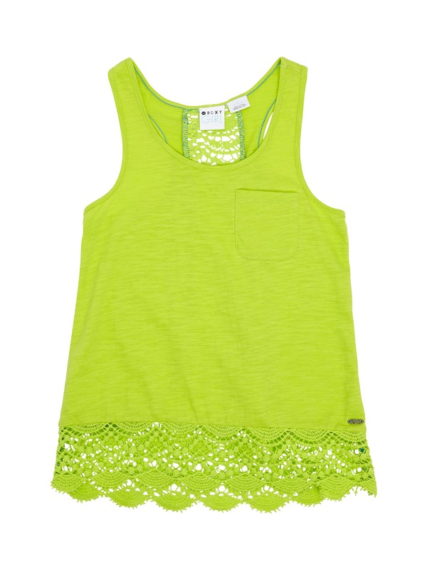 roxy, Girls 7-14 Coastal Sand Tank, LIME ICE (gha0) 0 Girls 7-14 Coastal Sand Tank ARGKT00183 Roxy