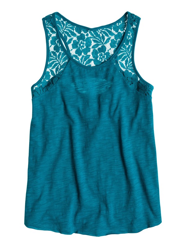 roxy, Girls 7-14 Wild Lagoon Tank, MOROCCAN BLUE (brw0) 0 Girls 7-14 Wild Lagoon Tank ARGKT03002 Roxy