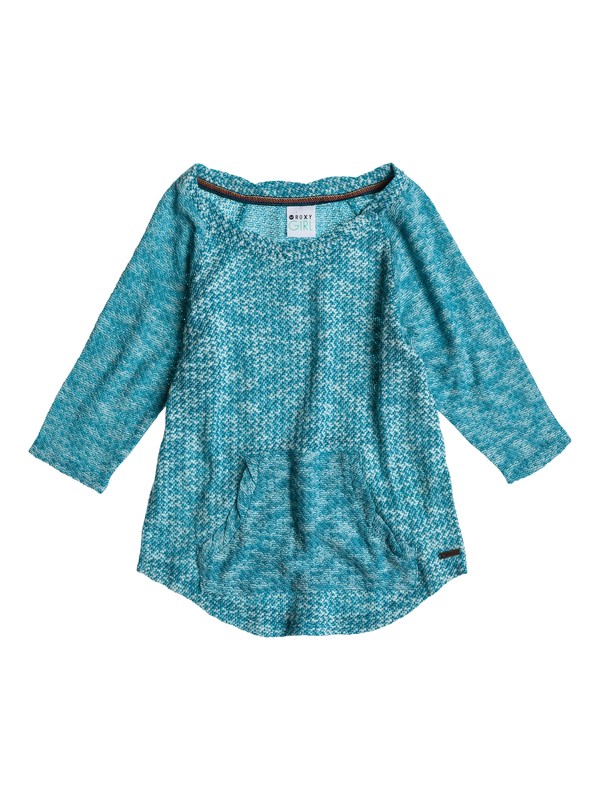 roxy, Girls 7-14 Glowing Sun Top, BEACH MOROCCAN BLUE KNIT PATTE (brw6) 0 Girls 7-14 Glowing Sun Top ARGKT03008 Roxy