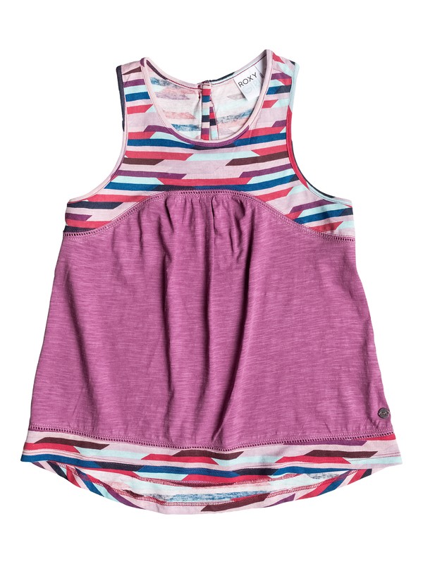 roxy, Girls 7-14 Beach Break Tank, ARGYLE PURPLE (pmt0) 0 Girls 7-14 Beach Break Tank ARGKT03018 Roxy