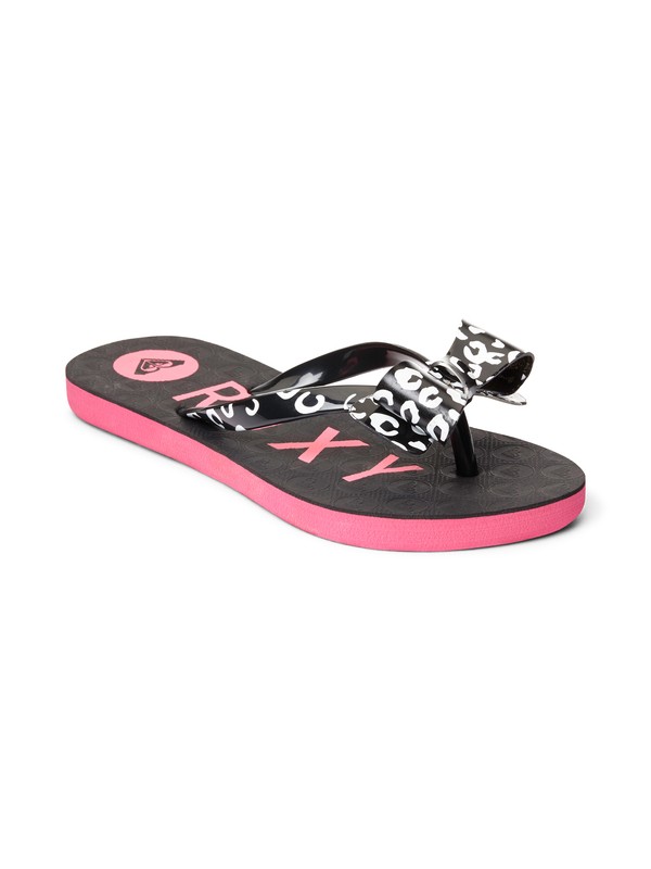 roxy, Girls 7-14 Lulu Sandals, BLACK/PINK (bbp) 0 Girls 7-14 Lulu Sandals ARGL100024 Roxy