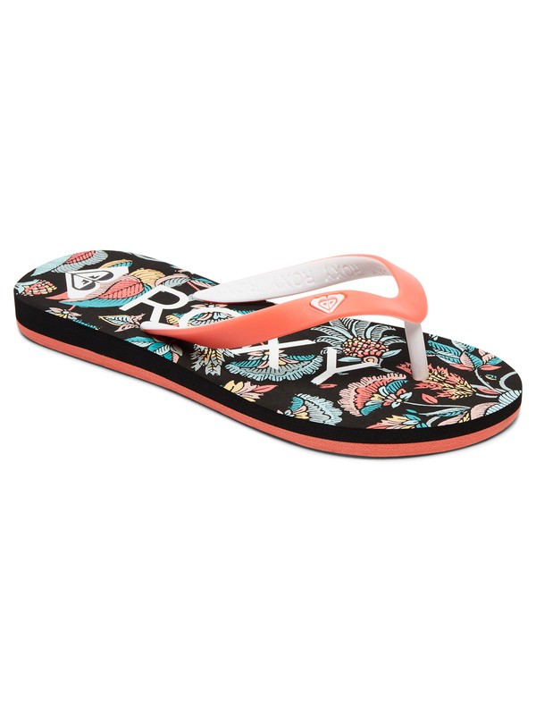 roxy, Girls 7-14 Tahiti Flip Flops, BLACK SMOOTH (bsm) 0 Girls 7-14 Tahiti Flip Flops Black ARGL100030 Roxy