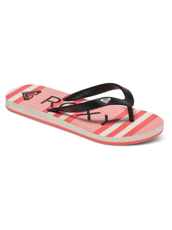roxy, Tahiti - Sandales pour Fille, WHITE/BLACK/RED (wbd) 0 Tahiti - Sandales pour Fille Blanc ARGL100030 Roxy