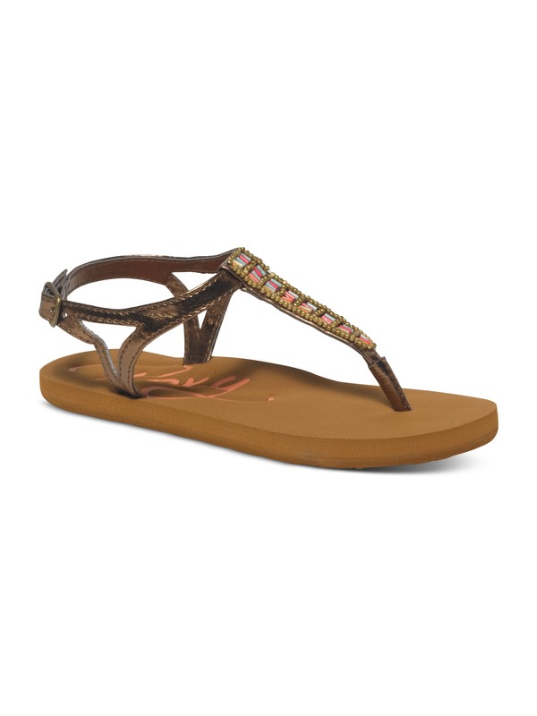 roxy, Girls 7-14 Xalapa Sandals, GOLD (gld) 0 Girls 7-14 Xalapa Sandals ARGL100068 Roxy