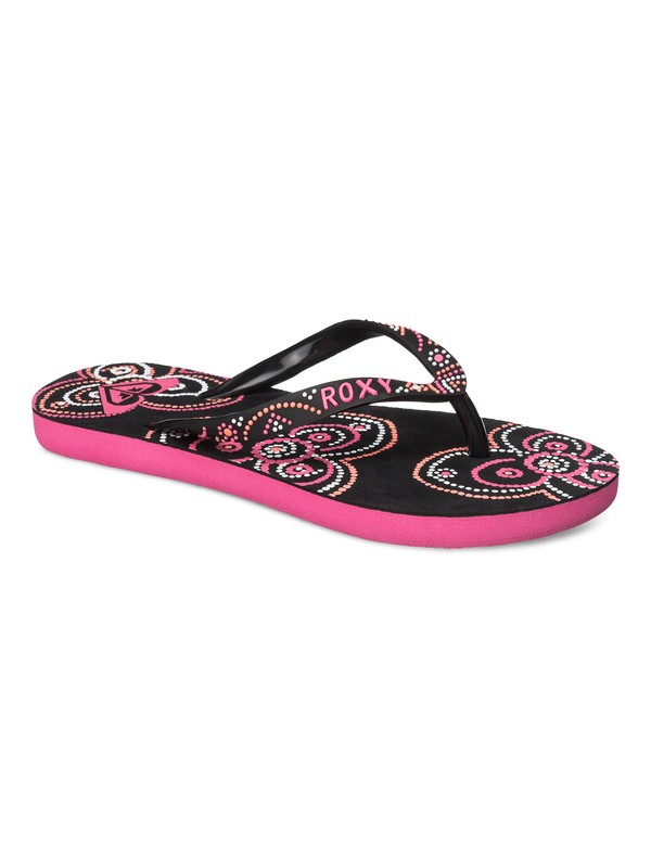 roxy, Girls 7-14 Sandee Flip Flops, BLACK (blk) 0 Girls 7-14 Sandee Flip Flops ARGL100072 Roxy