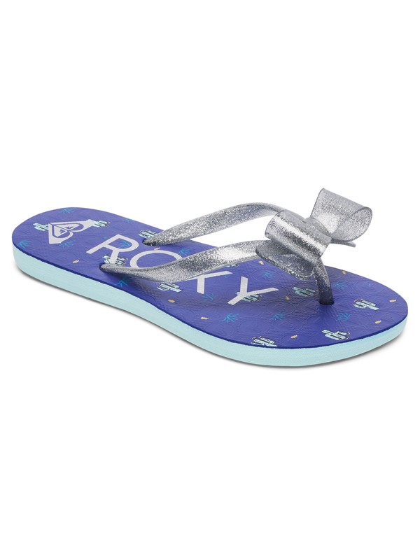 roxy, Girls 7-14 Lulu Flip Flops, SEA (sea) 0 Girls 7-14 Lulu Flip Flops Blue ARGL100073 Roxy
