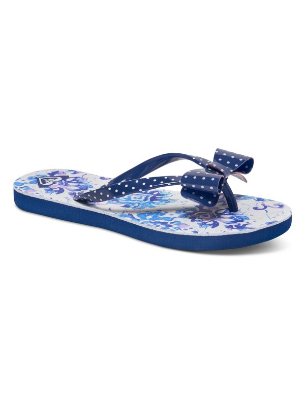 lulu art denim wedge flip flop