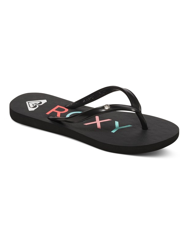 roxy, Sandy - Slippers, BLACK (bl0) 0 Sandy - Slippers Black ARGL100116 Roxy