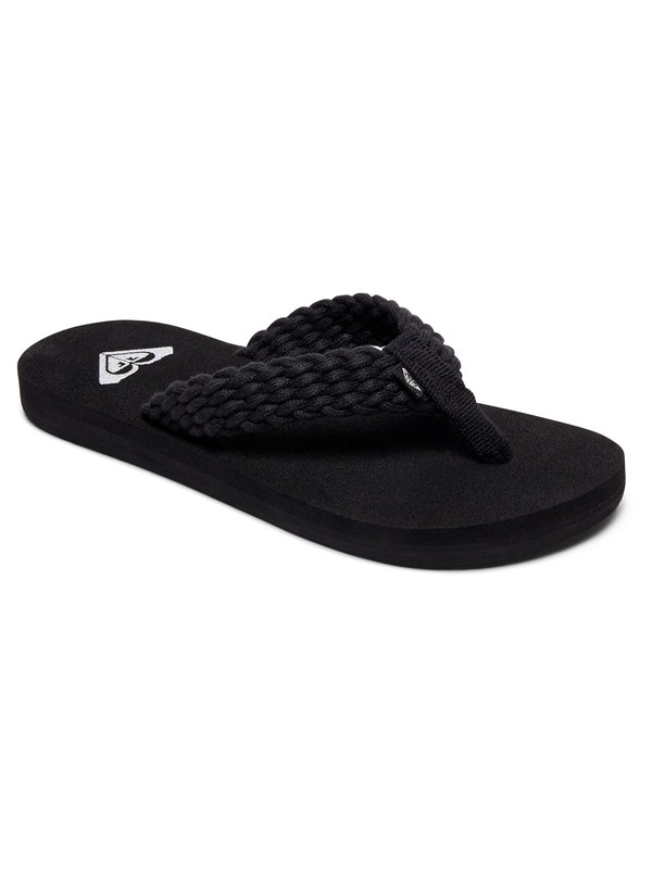 roxy, Girl's 7-14 Porto Sandals, BLACK (blk) 0 Girl's 7-14 Porto Sandals Black ARGL100177 Roxy