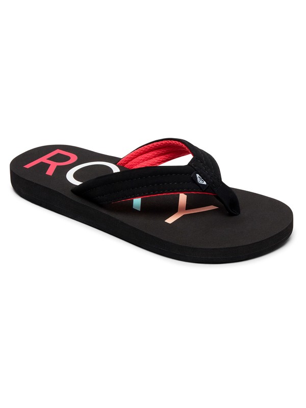 roxy, Girl's 7-14 Vista Sandals, BLACK (blk) 0 Girl's 7-14 Vista Sandals Black ARGL100180 Roxy