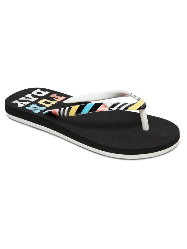 roxy, Flip-Flops Pebbles, BLACK GRAPHIC (bgp) 0 Flip-Flops Pebbles Negro ARGL100182 Roxy