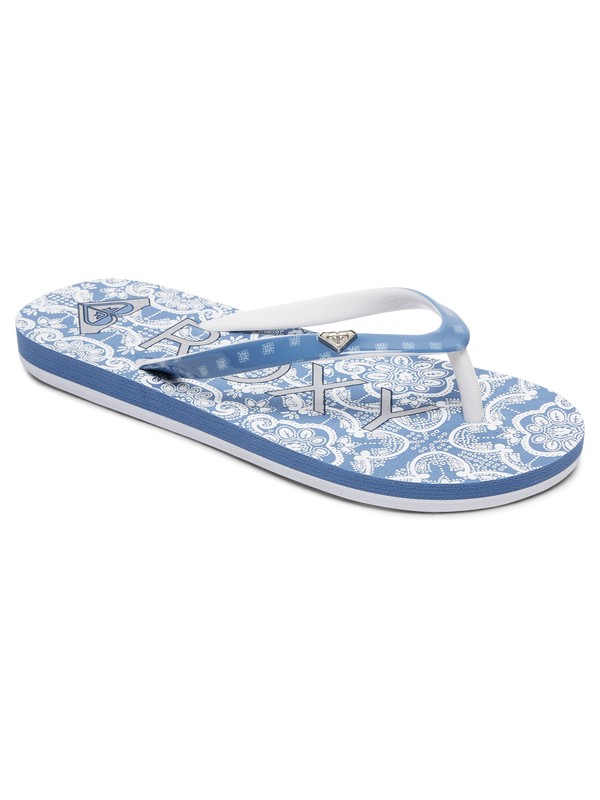 roxy, Pebbles VI - Flip-Flops for Girls, BLUE/WHITE (bwt) 0 Pebbles VI - Flip-Flops for Girls Blue ARGL100182 Roxy