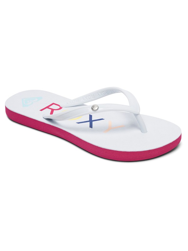 roxy, Sandy - Teenslippers voor Meisjes, WHITE (wht) 0 Sandy - Teenslippers voor Meisjes White ARGL100184 Roxy