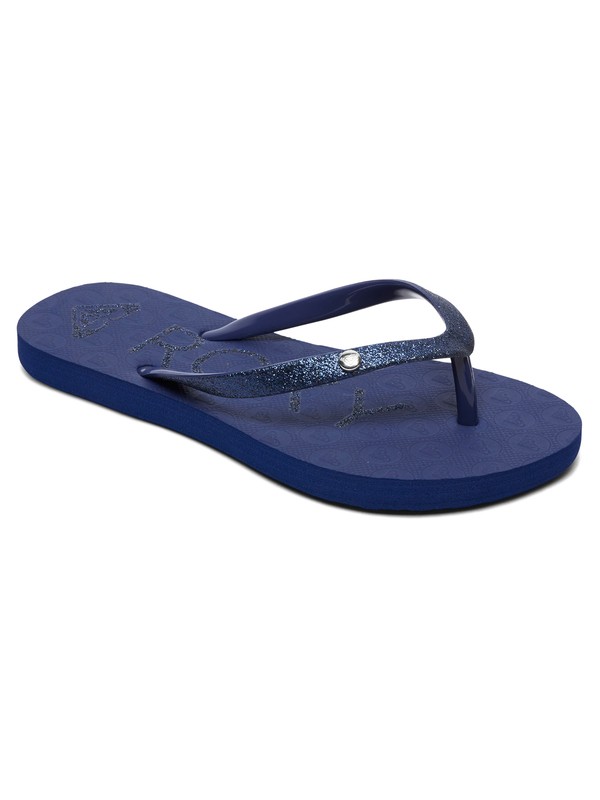 roxy, Viva Glitter - Flip-Flops, BLUE CURACAO (buu) 0 Viva Glitter - Flip-Flops Blue ARGL100186 Roxy