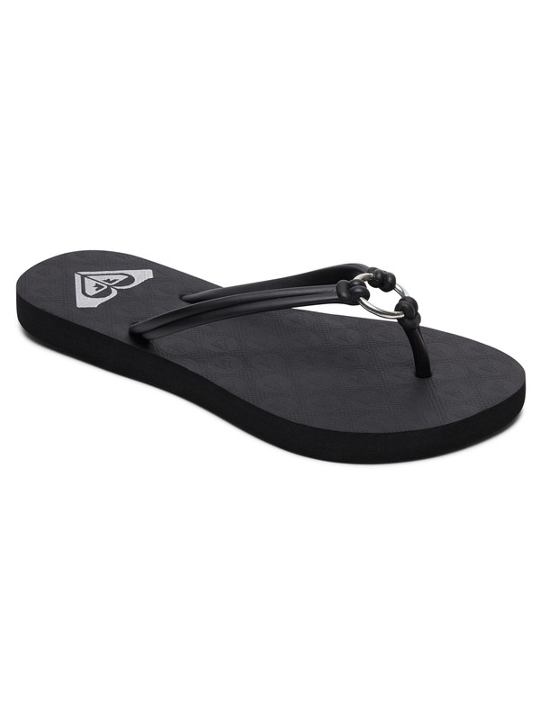 roxy, Girls 7-14 Solis Flip-Flops, BLACK (bl0) 0 Girls 7-14 Solis Flip-Flops Black ARGL100188 Roxy