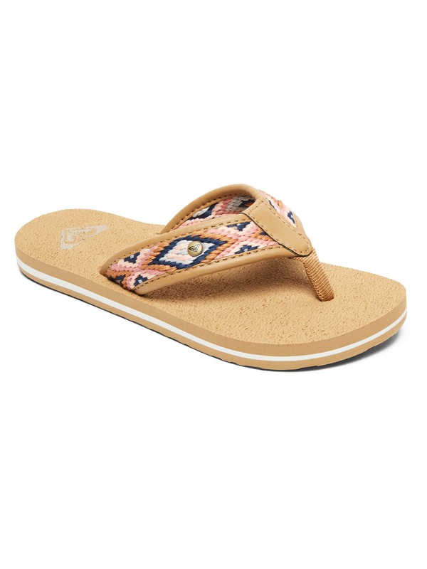 roxy, Girl's 7-14 Saylor Sandals, TAN (tan) 0 Girl's 7-14 Saylor Sandals Beige ARGL100210 Roxy
