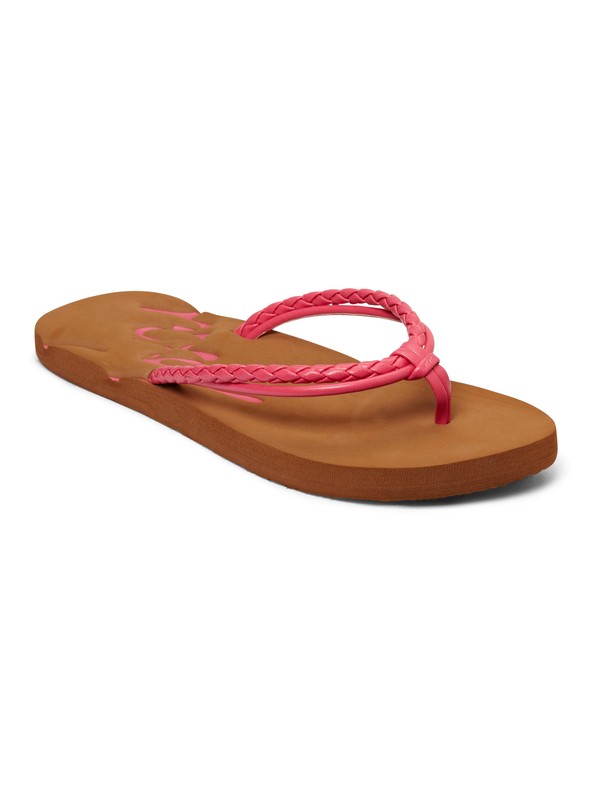 roxy, Girls 7-14 Lanai Sandals, CRAZY PINK (crp) 0 Girls 7-14 Lanai Sandals ARGL200024 Roxy