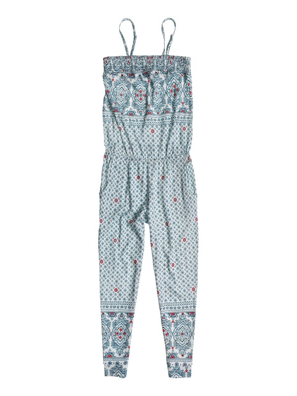 roxy, Girls 7-14 Garden Gate Romper, DEHLI TURTLEDOVE BORDER (wdv6) 0 Girls 7-14 Garden Gate Romper ARGNP03001 Roxy