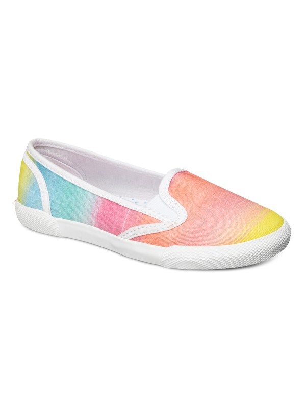 roxy, Girls 7-14 Malibu Slip-On Shoes, RAINBOW (rai) 0 Girls 7-14 Malibu Slip-On Shoes ARGS300009 Roxy