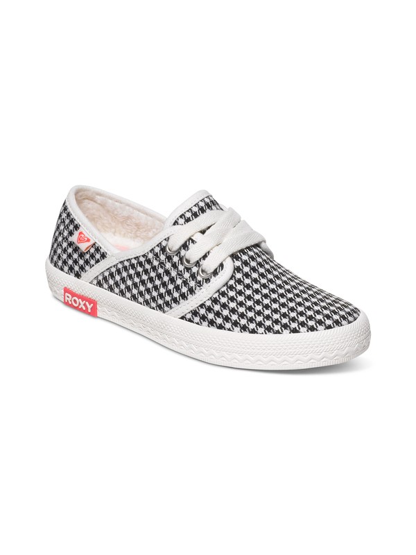 roxy, Girls 7-14 Dana Slip-On Shoes, BLACK/WHITE CHECKER (bwc) 0 Girls 7-14 Dana Slip-On Shoes ARGS300021 Roxy