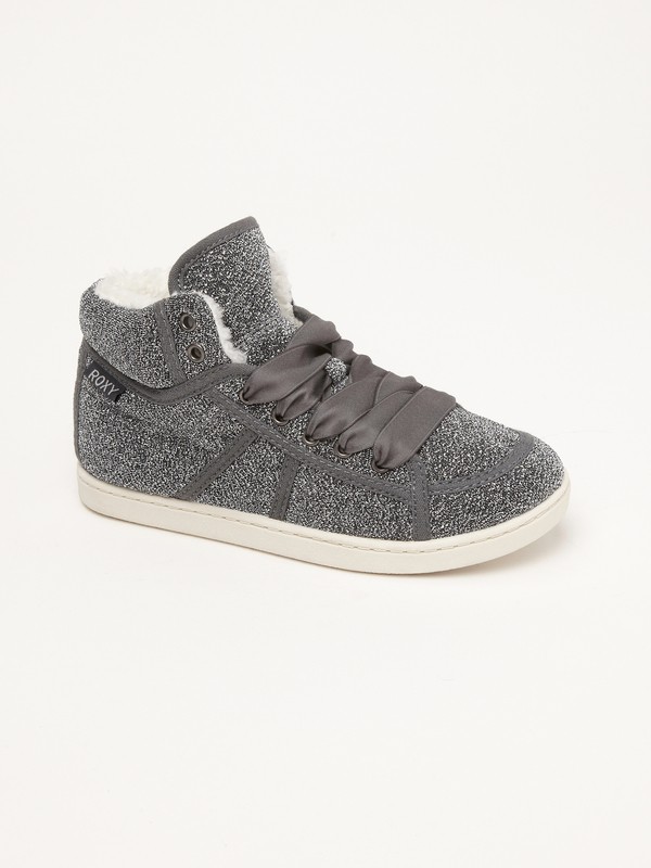 roxy, Girls 7-14 Rockie Fur Shoes, CHARCOAL (chr) 0 Girls 7-14 Rockie Fur Shoes ARGS600026 Roxy